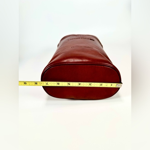 Bosca 2 Bottle Wine Leather Case - Picture 9 of 10